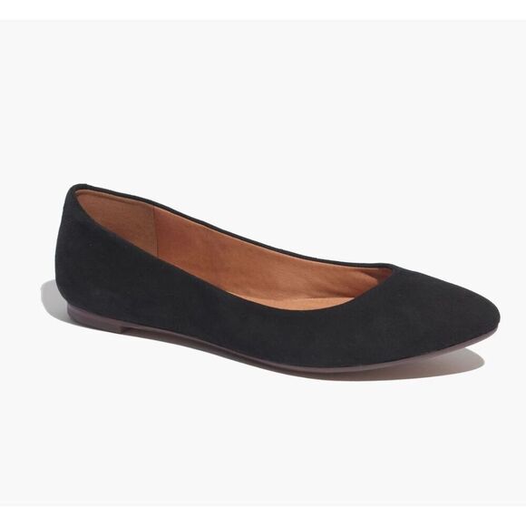 Madewell The Sidewalk Skimmer Suede Flats - Picture 1 of 6